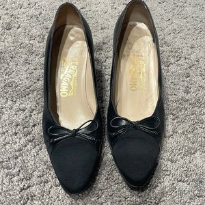 Salvatore Ferragamo heels with bow